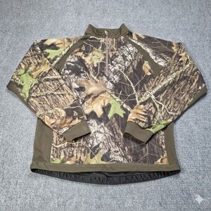 Scent Blocker Men's Camo Quarter Zip Pullover Activated Carbon Scent‎ Control M